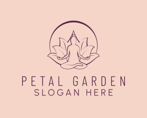 Wellness Meditation Petal logo design