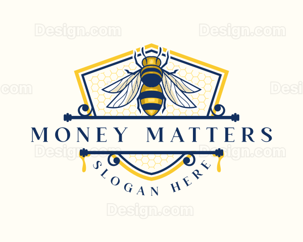 Honeybee Organic Farm Logo