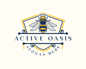 Honeybee Organic Farm logo design