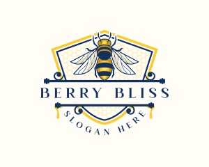 Honeybee Organic Farm logo design