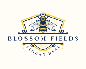 Honeybee Organic Farm logo design