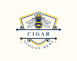 Honeybee Organic Farm logo design