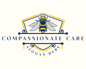 Honeybee Organic Farm logo design