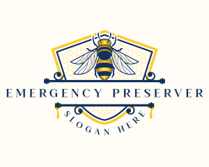 Honeybee Organic Farm logo design