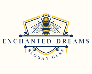 Honeybee Organic Farm logo design