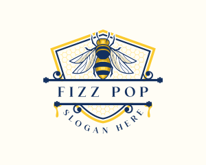 Honeybee Organic Farm logo design