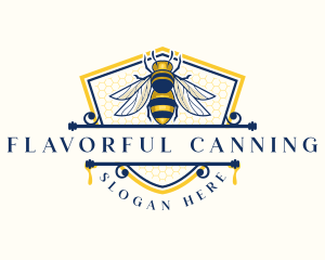 Honeybee Organic Farm logo design