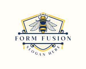 Honeybee Organic Farm logo design