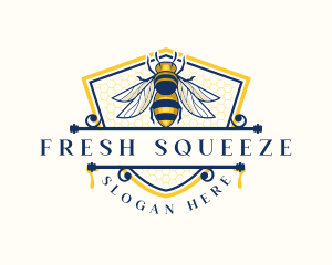 Honeybee Organic Farm logo design