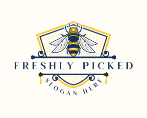 Honeybee Organic Farm logo design