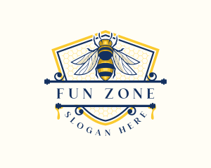 Honeybee Organic Farm logo design