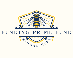 Honeybee Organic Farm logo design