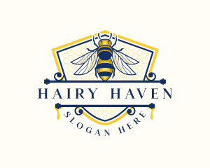 Honeybee Organic Farm logo design