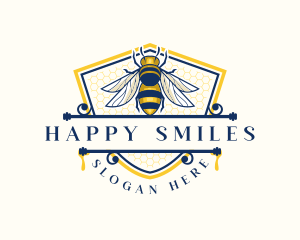 Honeybee Organic Farm logo design