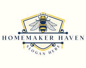 Honeybee Organic Farm logo design