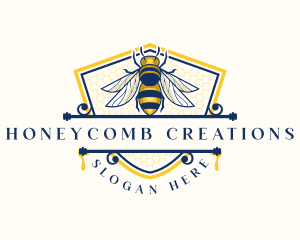 Honeybee Organic Farm logo design