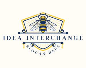 Honeybee Organic Farm logo design