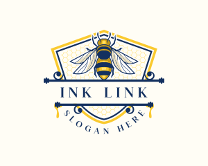 Honeybee Organic Farm logo design