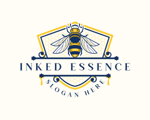 Honeybee Organic Farm logo design