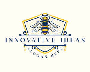 Honeybee Organic Farm logo design