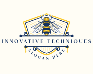 Honeybee Organic Farm logo design