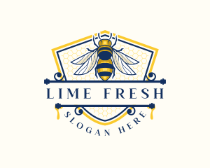 Honeybee Organic Farm logo design