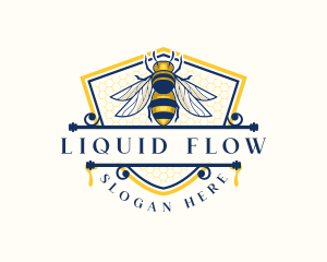 Honeybee Organic Farm logo design