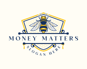 Honeybee Organic Farm logo design