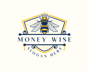 Honeybee Organic Farm logo design