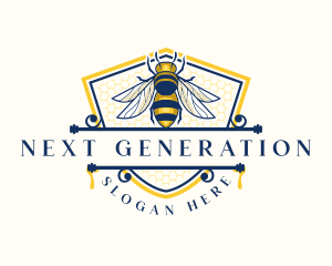 Honeybee Organic Farm logo design