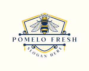 Honeybee Organic Farm logo design