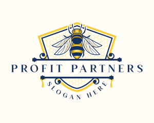 Honeybee Organic Farm logo design