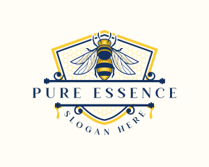 Honeybee Organic Farm logo design