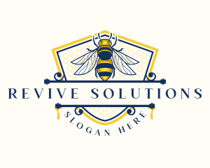 Honeybee Organic Farm logo design