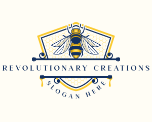 Honeybee Organic Farm logo design