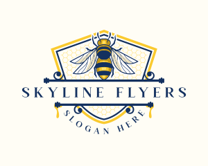 Honeybee Organic Farm logo design