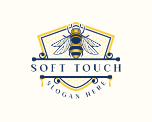 Honeybee Organic Farm logo design