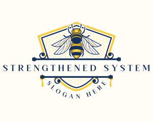 Honeybee Organic Farm logo design