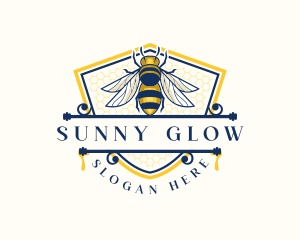 Honeybee Organic Farm logo design