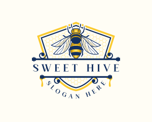 Honeybee Organic Farm logo design