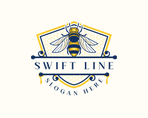 Honeybee Organic Farm logo design