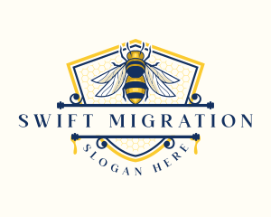 Honeybee Organic Farm logo design