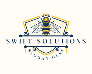 Honeybee Organic Farm logo design