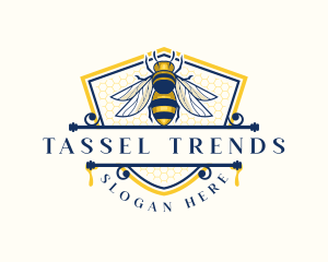 Honeybee Organic Farm logo design