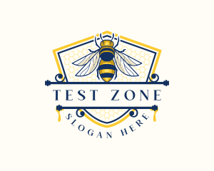 Honeybee Organic Farm logo design