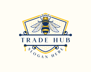 Honeybee Organic Farm logo design