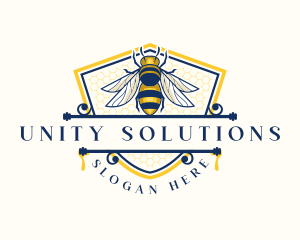 Honeybee Organic Farm logo design