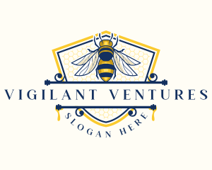 Honeybee Organic Farm logo design