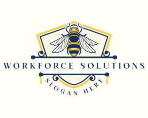 Honeybee Organic Farm logo design