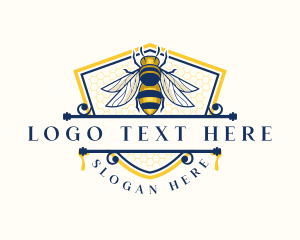 Organic - Honeybee Organic Farm logo design